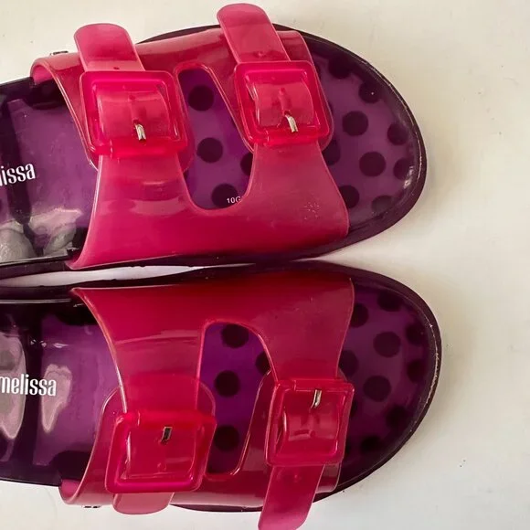 Mini Melissa Wide Slide urple Slip ons Sandals Size US1 - Picture 8 of 13